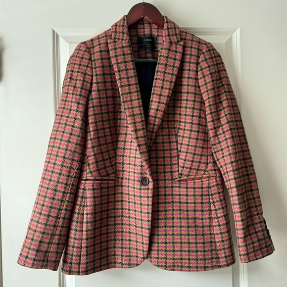 J. Crew Parke English Wool Houndstooth Blazer Jacket - Picture 2 of 11